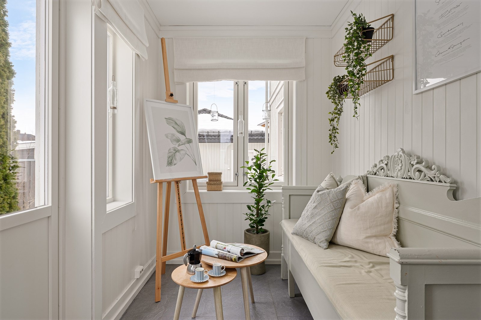 Innglasset veranda i 1. etasje. Galleribilde