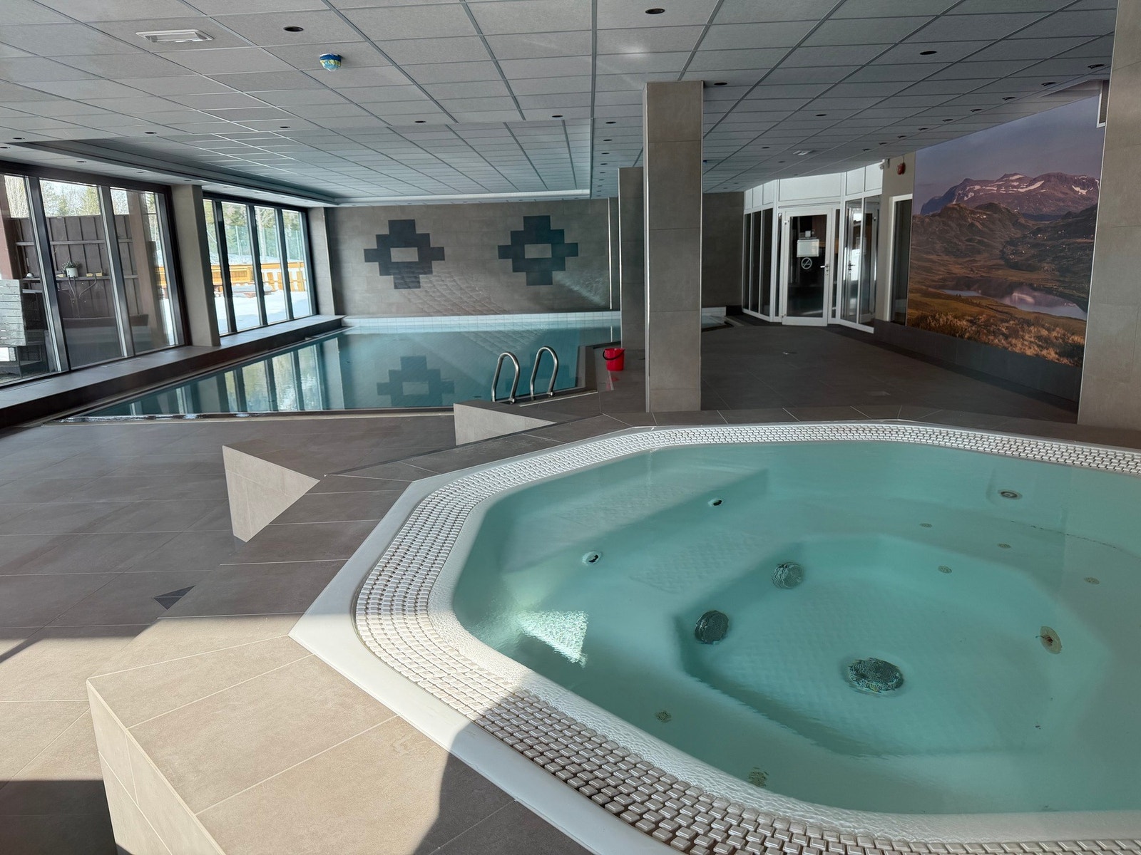 Boblebadet er også ett deilig tilskudd etter en lang dag ute. Galleribilde