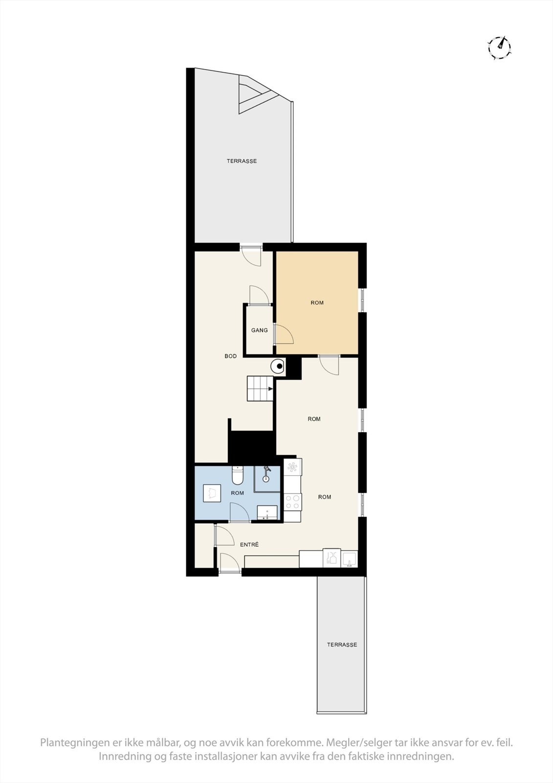 Plantegning underetasje. Galleribilde