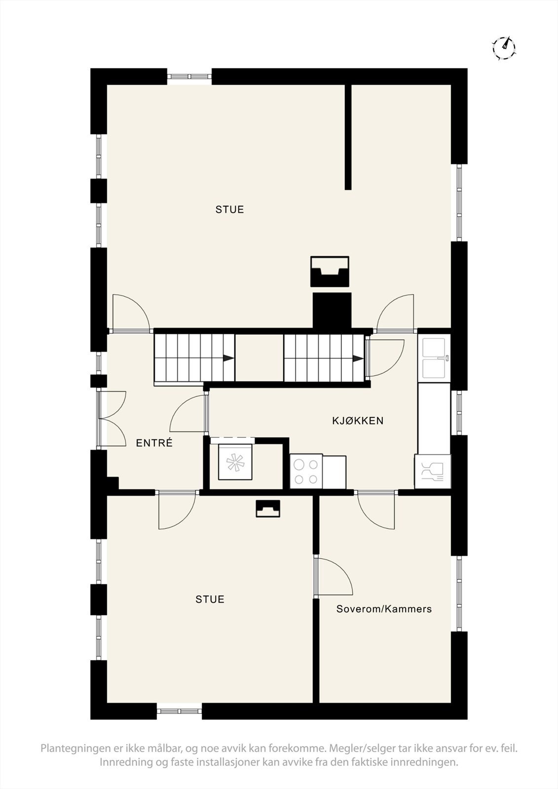 Plantegning 1. etasje. Galleribilde