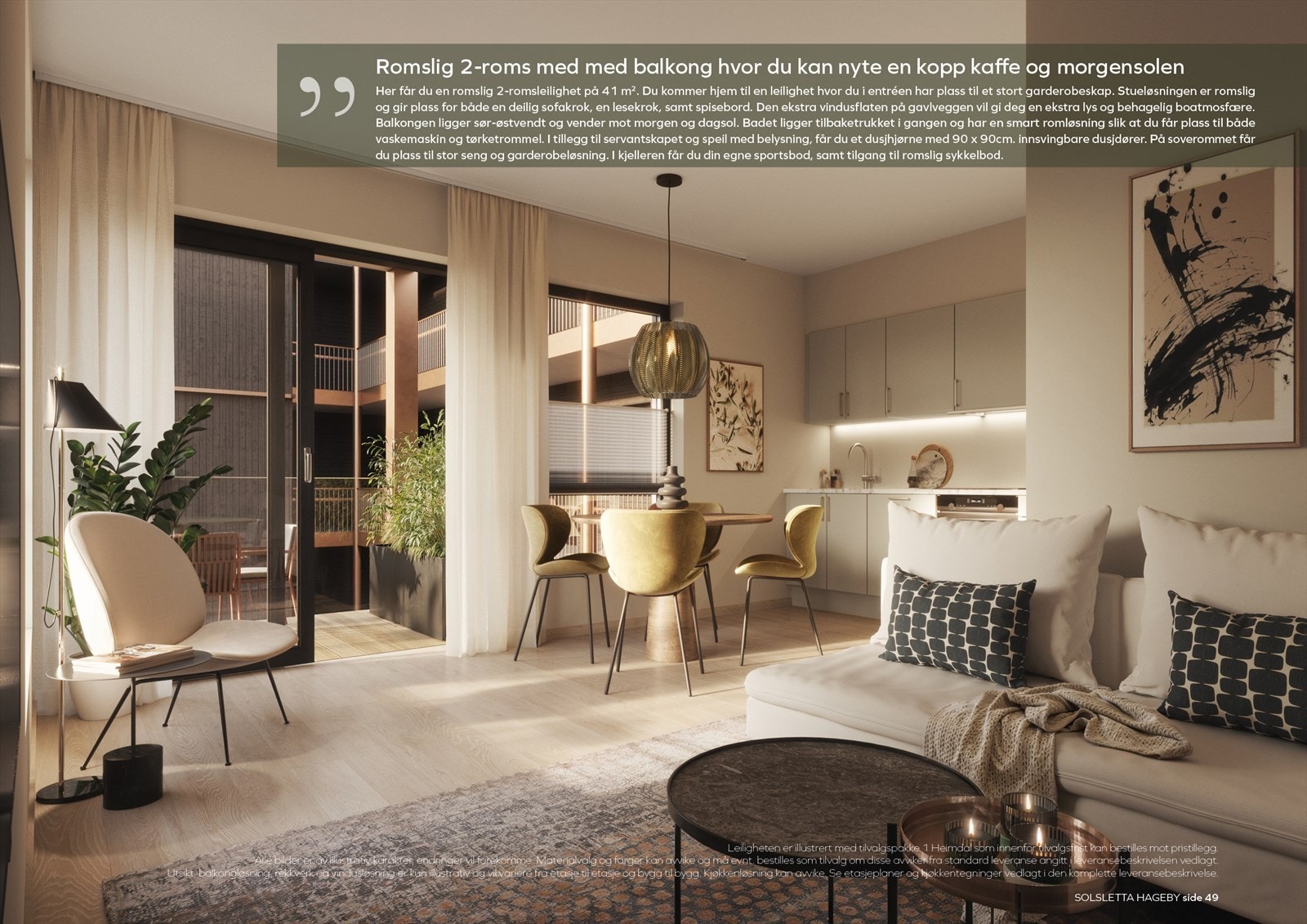 Solsletta Hageby Bygg A A-101 A-201 A-301 A-401 interiør Galleribilde