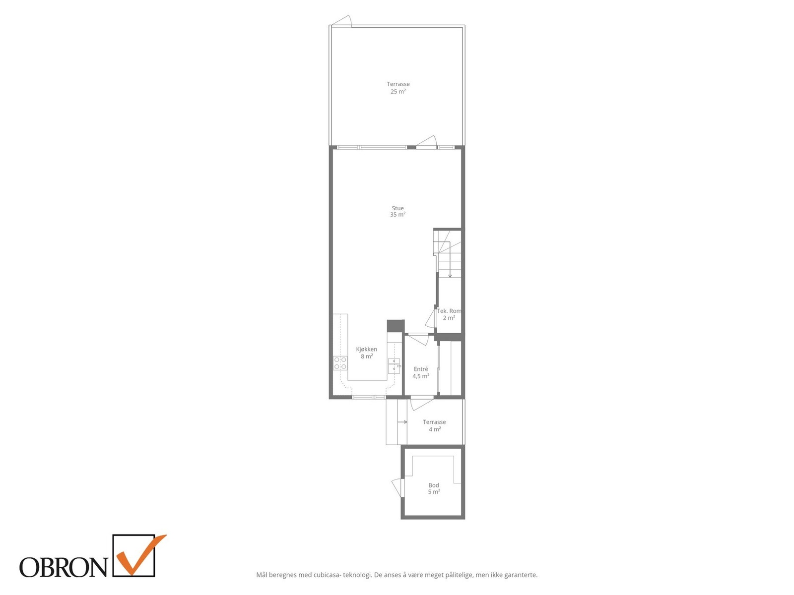 Planskisse 1. etasje. Galleribilde