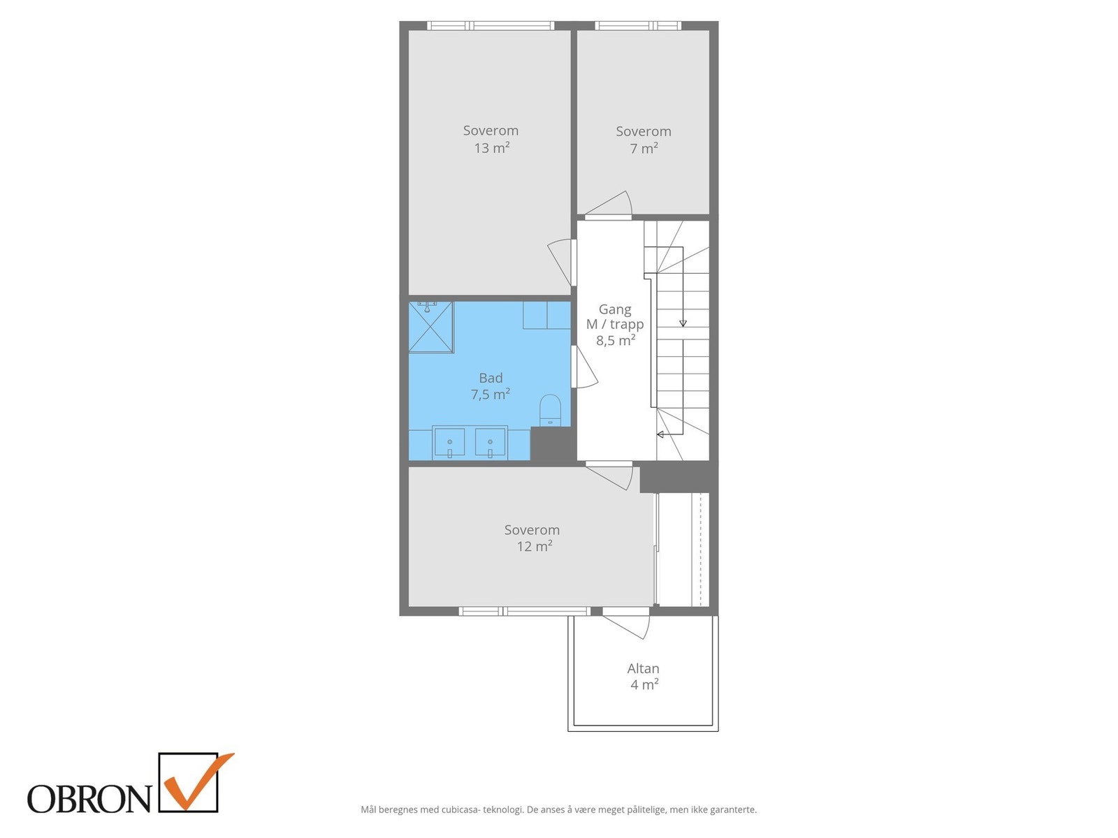 Planskisse 2. etasje. Galleribilde