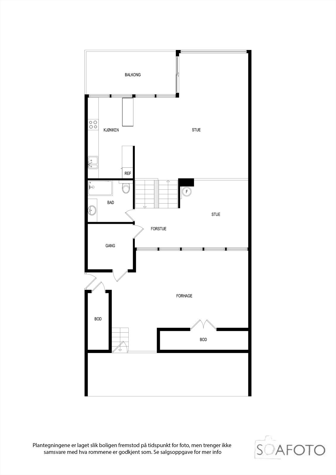Anne Grimdalensvei - De 2 øverste planene, samt forhagen, bodene og carport. Galleribilde