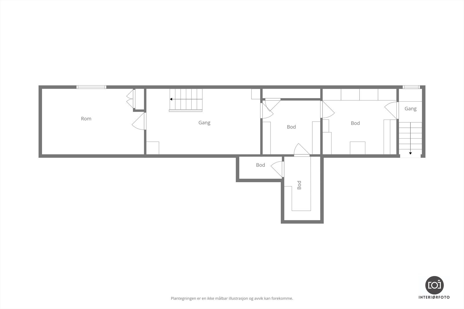 Plantegning kjeller Galleribilde