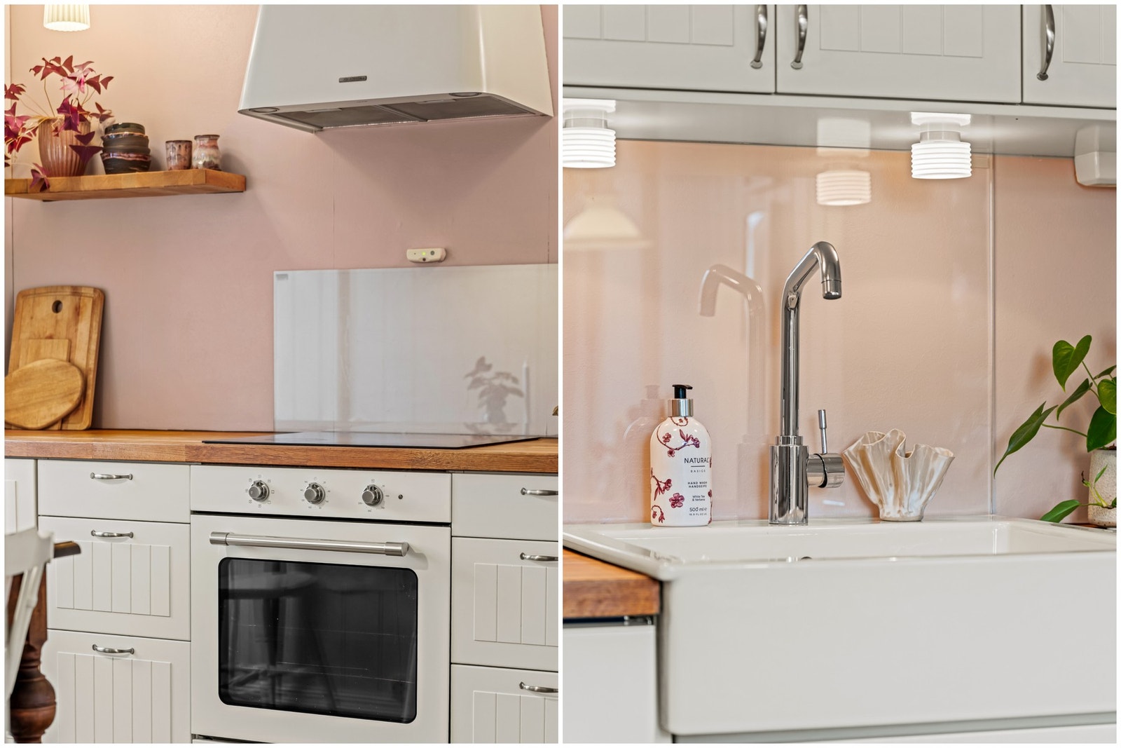 Kjøkkenet har integrert ovn, platetopp og kjøl/frys. Det er installert komfyrvakt til platetoppen. Galleribilde