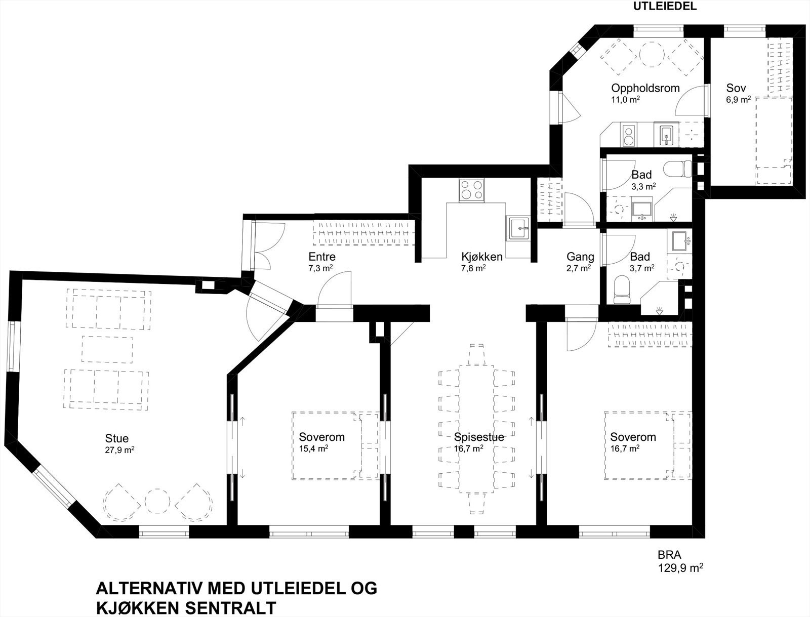 Alternativ planløsning Galleribilde