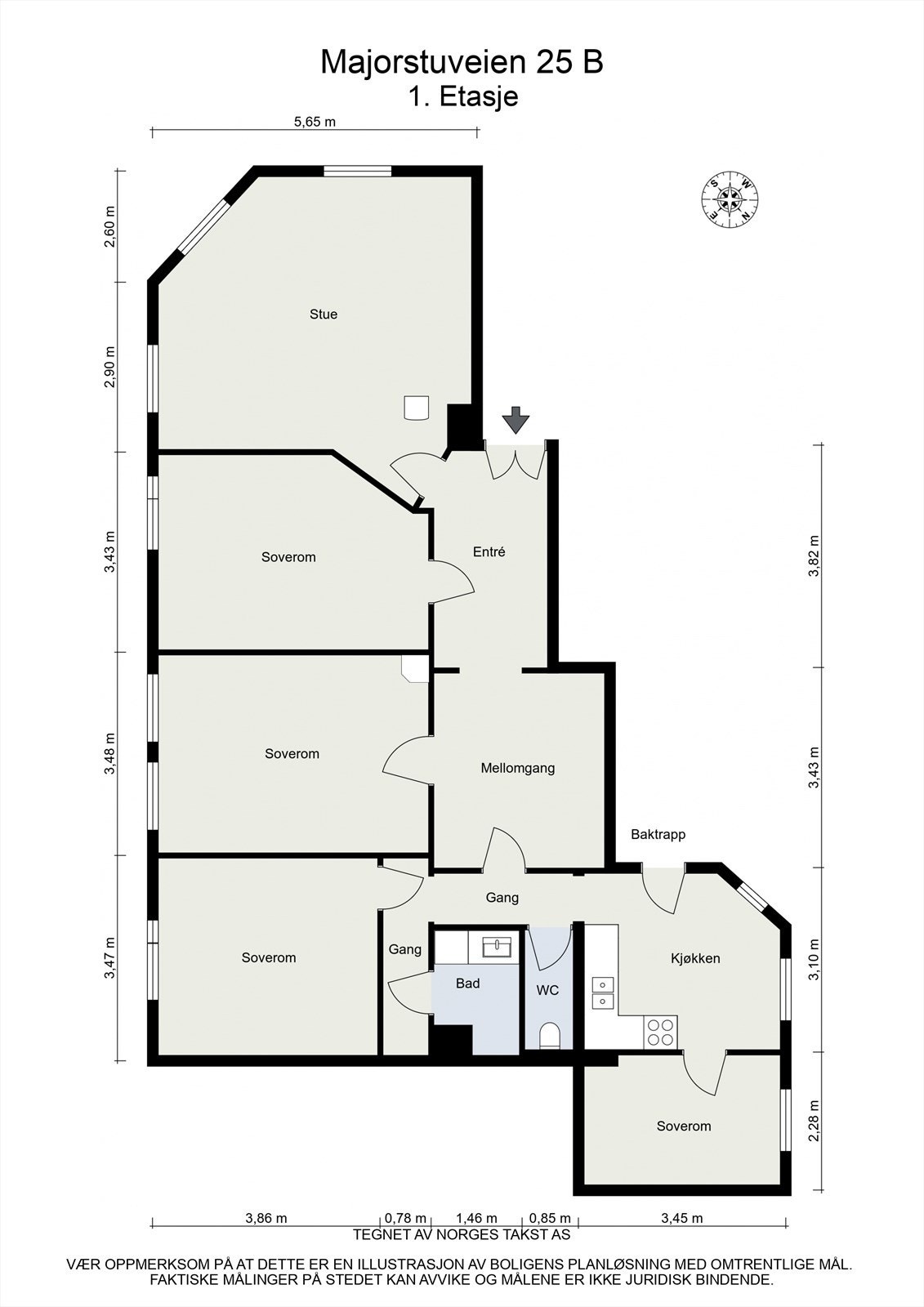 Eksisterende planløsning Galleribilde