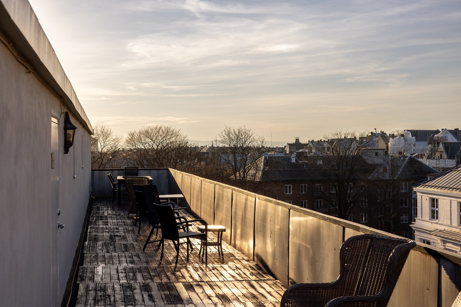 To flotte felles takterrasser med fantastiske sol- og utsiktsforhold Galleribilde