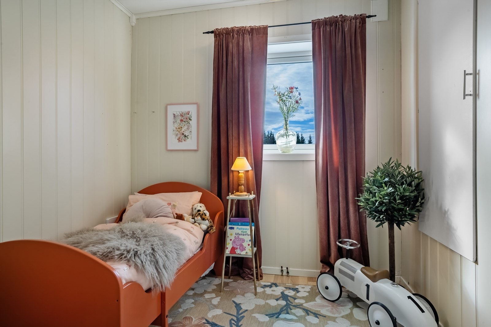 Dette soverommet er ideelt som barnerom. Galleribilde