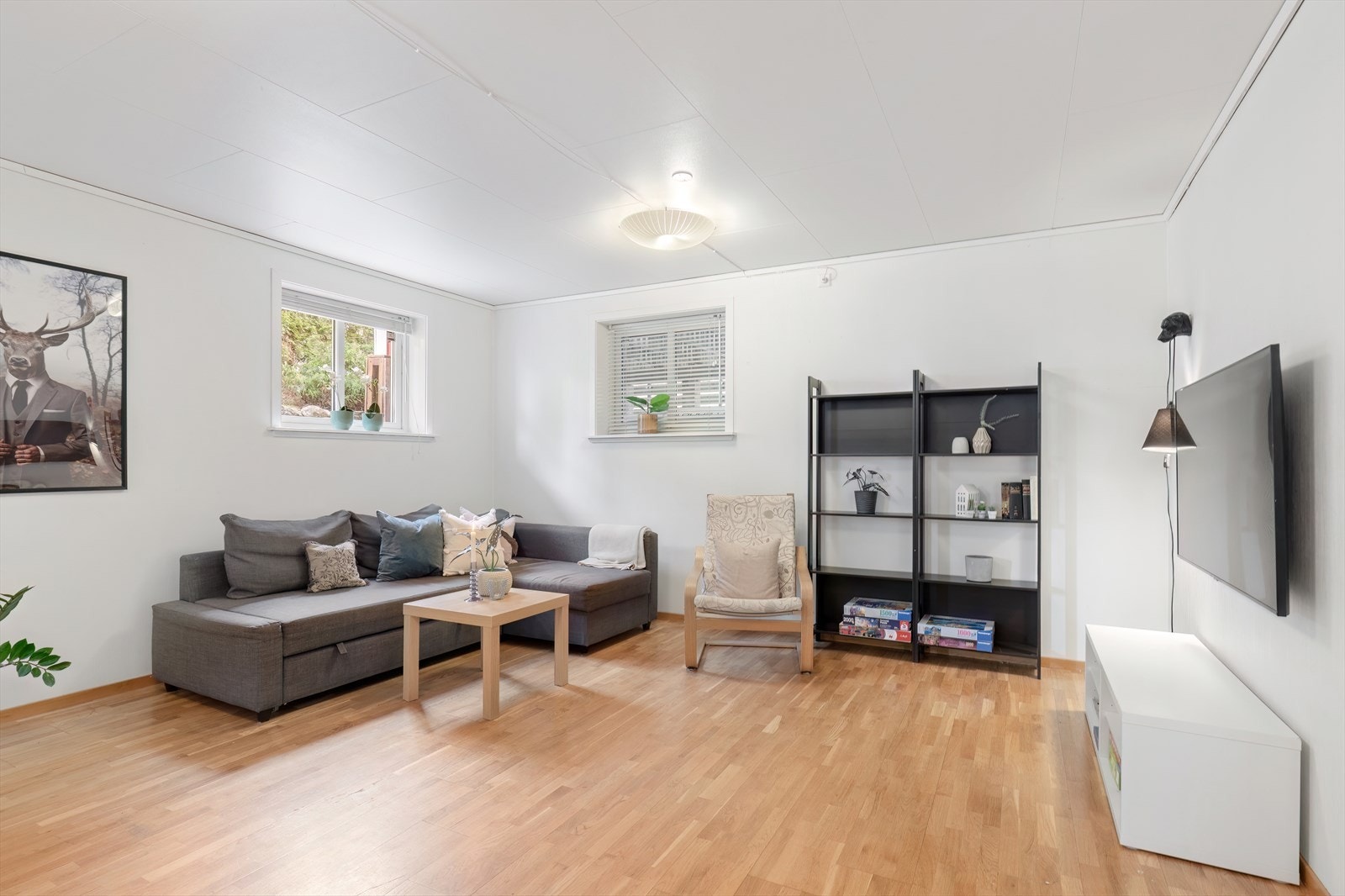 Stue kjeller - lys og romslig Galleribilde