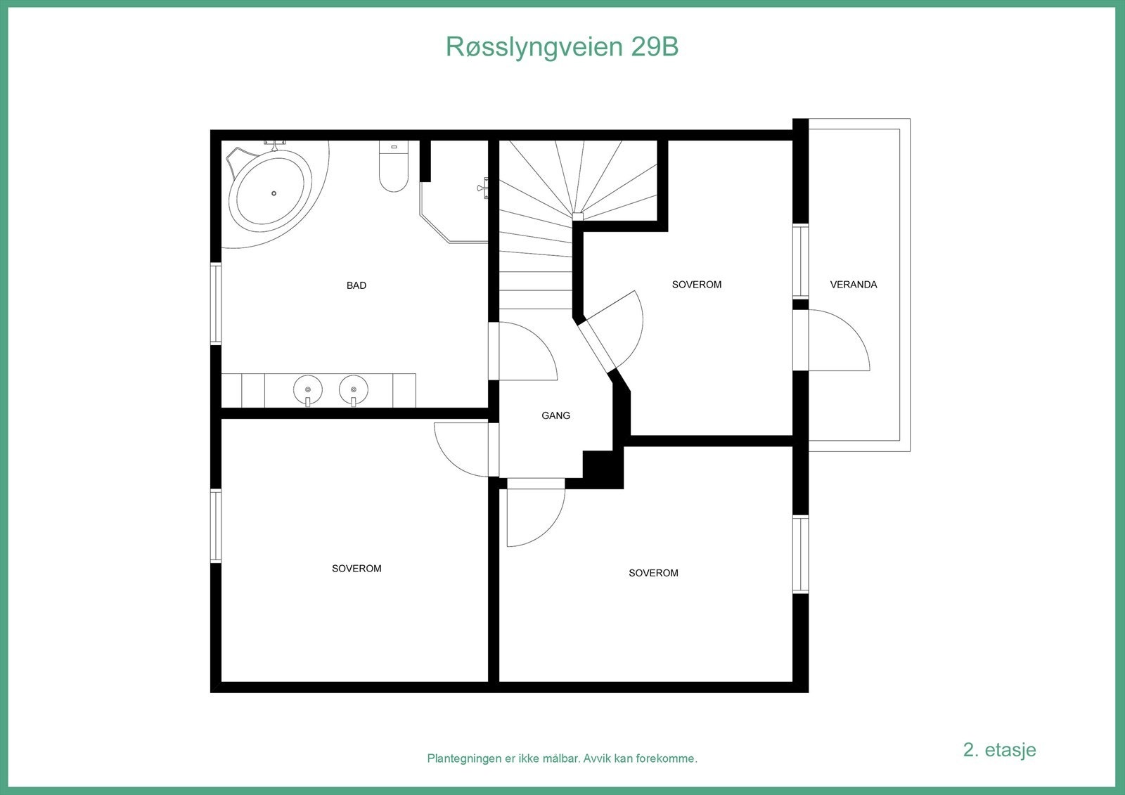 Plantegning 2.etg. Galleribilde