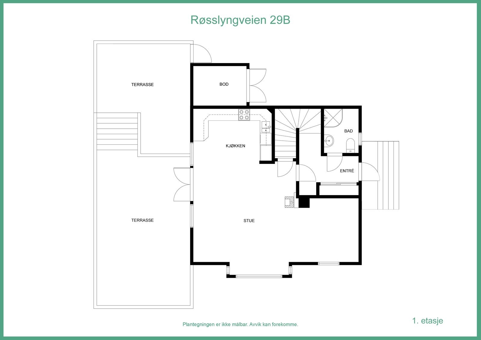Plantegning 1.etg. Galleribilde