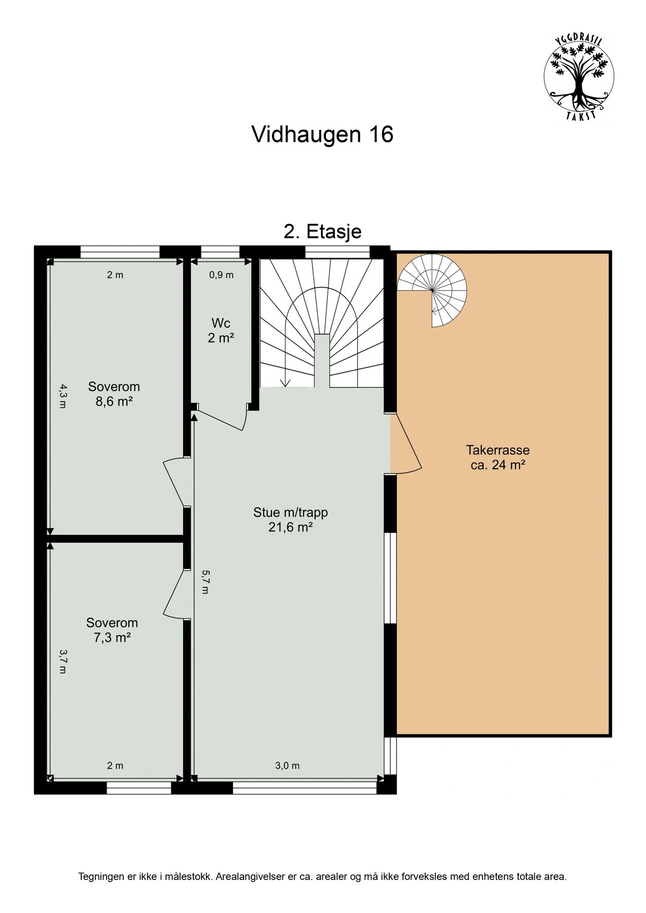 Planskisse 2. etasje Galleribilde