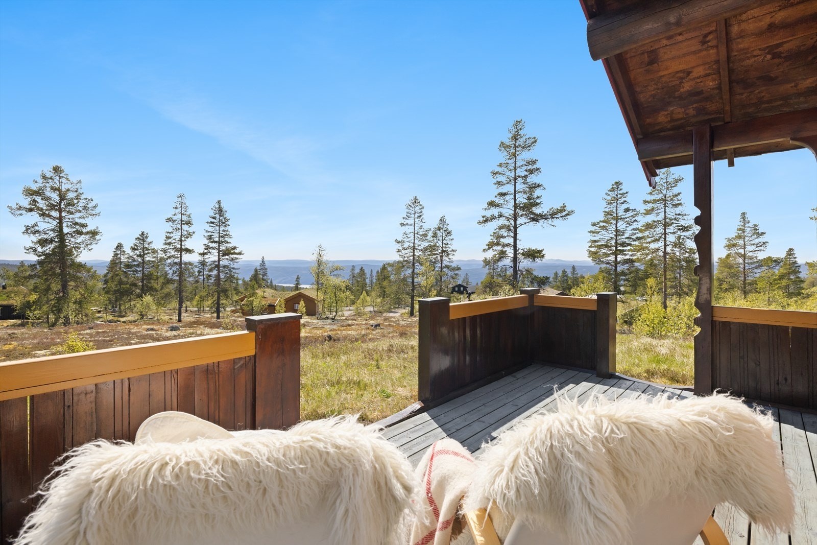 Nyt utsikten fra terrassen Galleribilde