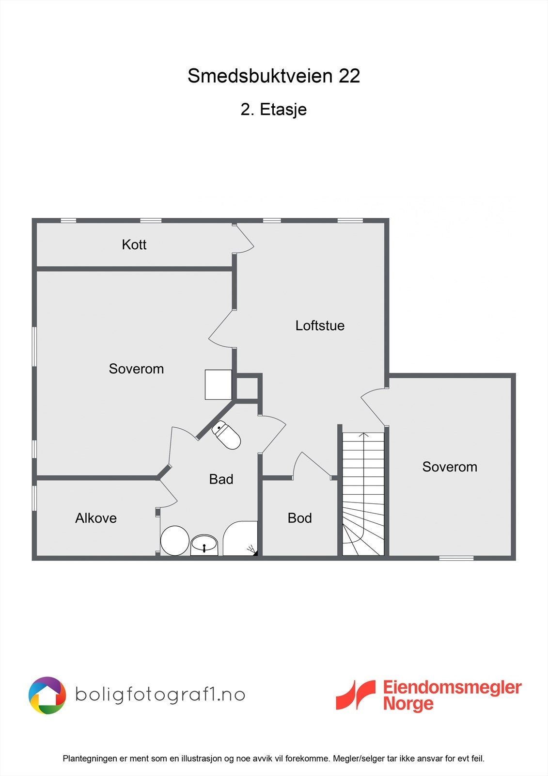 Plantegning 2. etasje Galleribilde