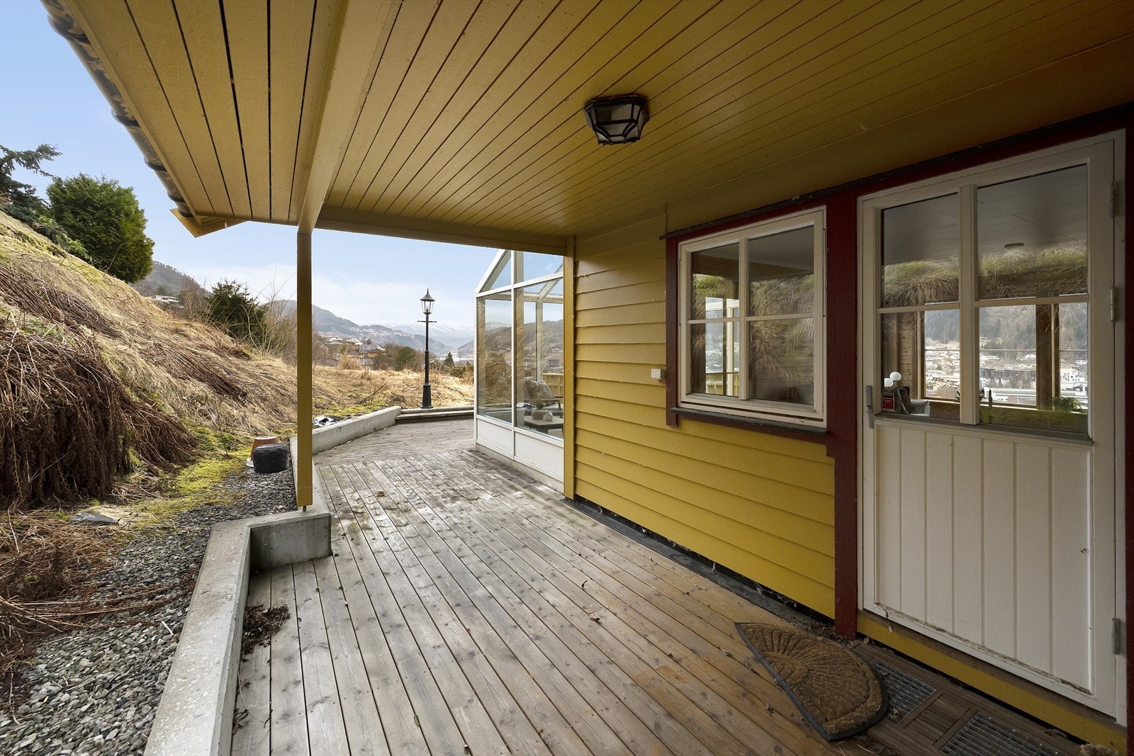 Terrassen er delvis overbygd Galleribilde