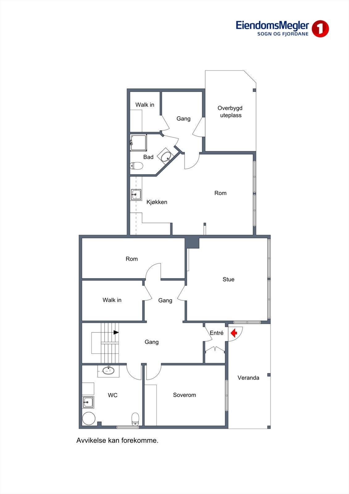 Planillustrasjon 1. etasje Galleribilde