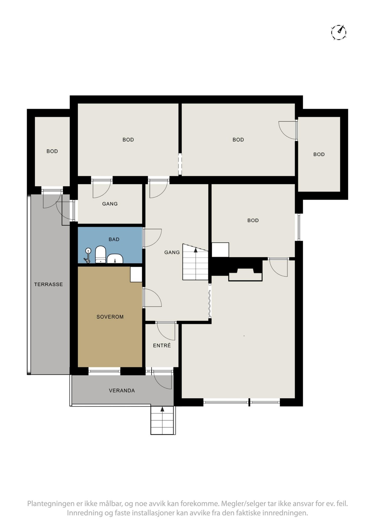 Plantegning underetasje Galleribilde