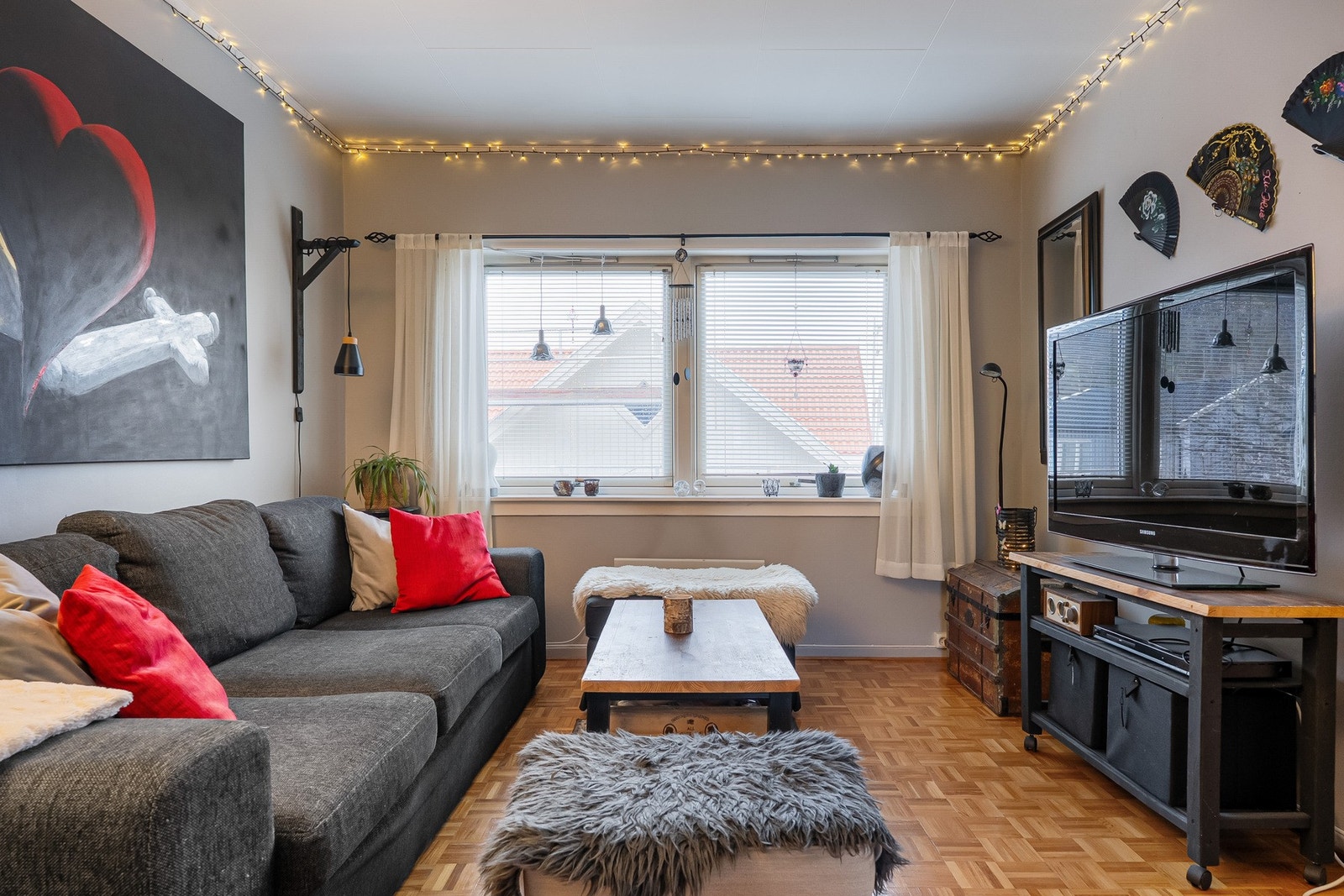 Lys og luftig stue Galleribilde