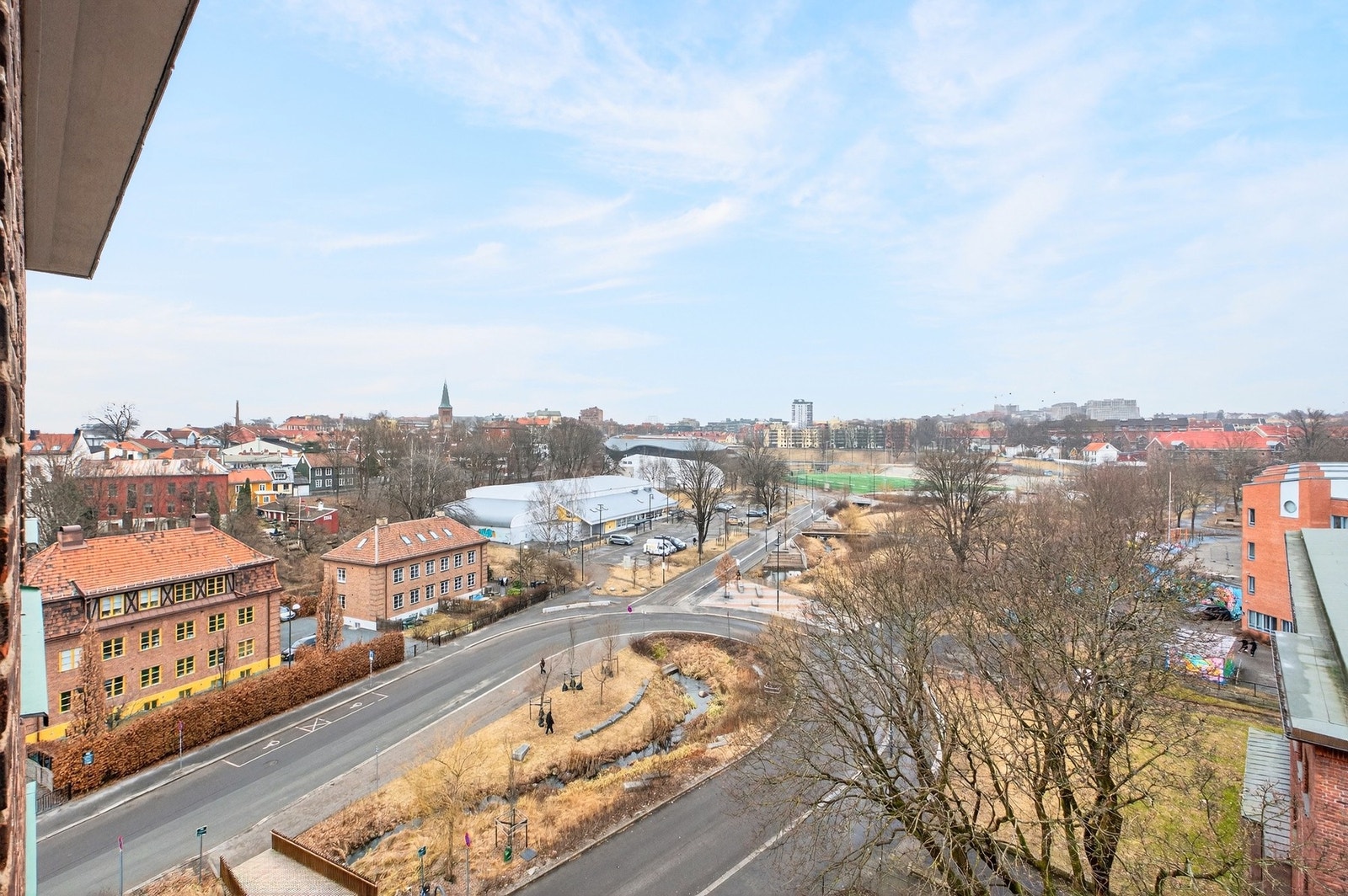 Her ser du ut mot Jordal Amfi, Kampen og Vålerenga. Galleribilde