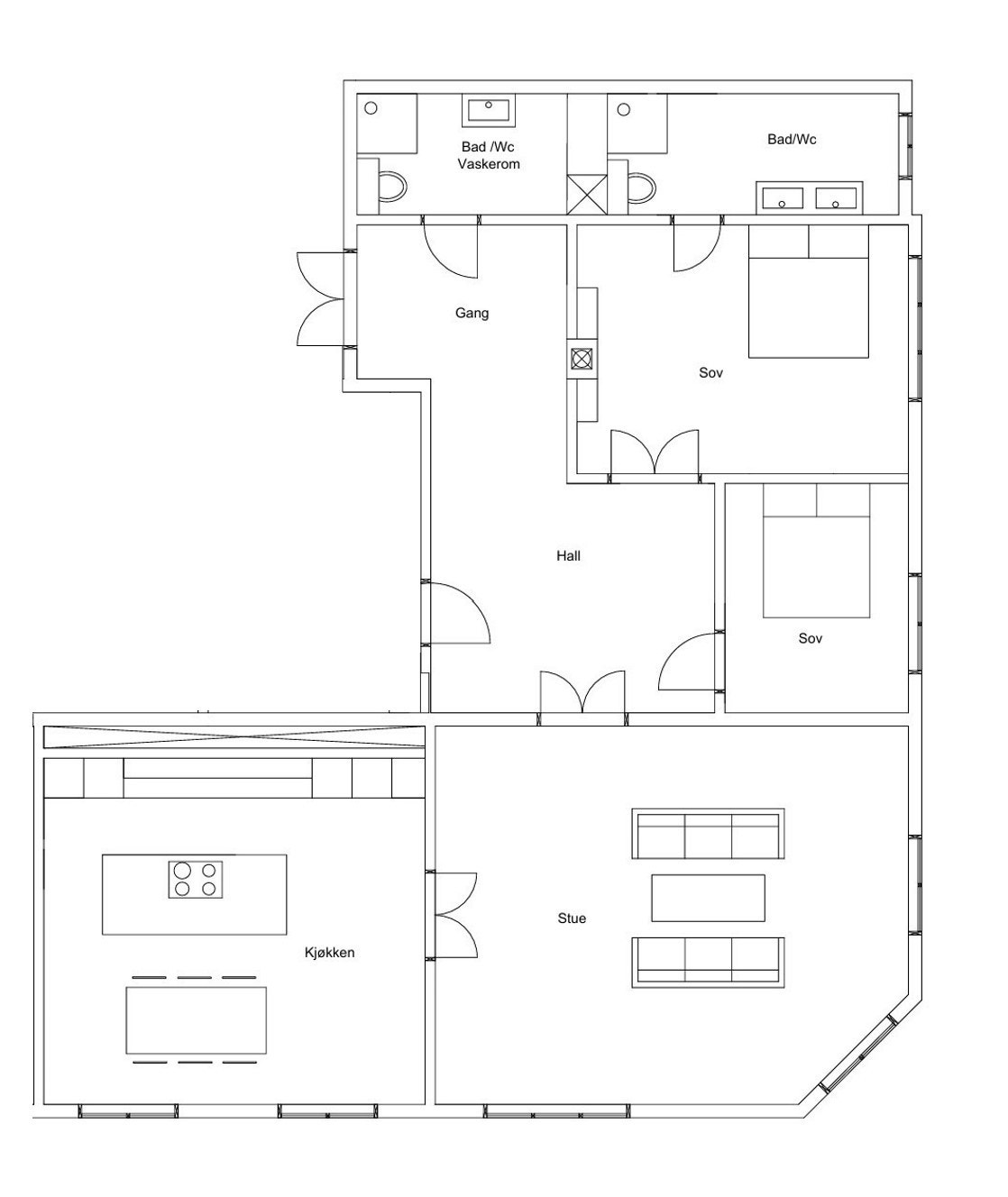 Plantegning Galleribilde