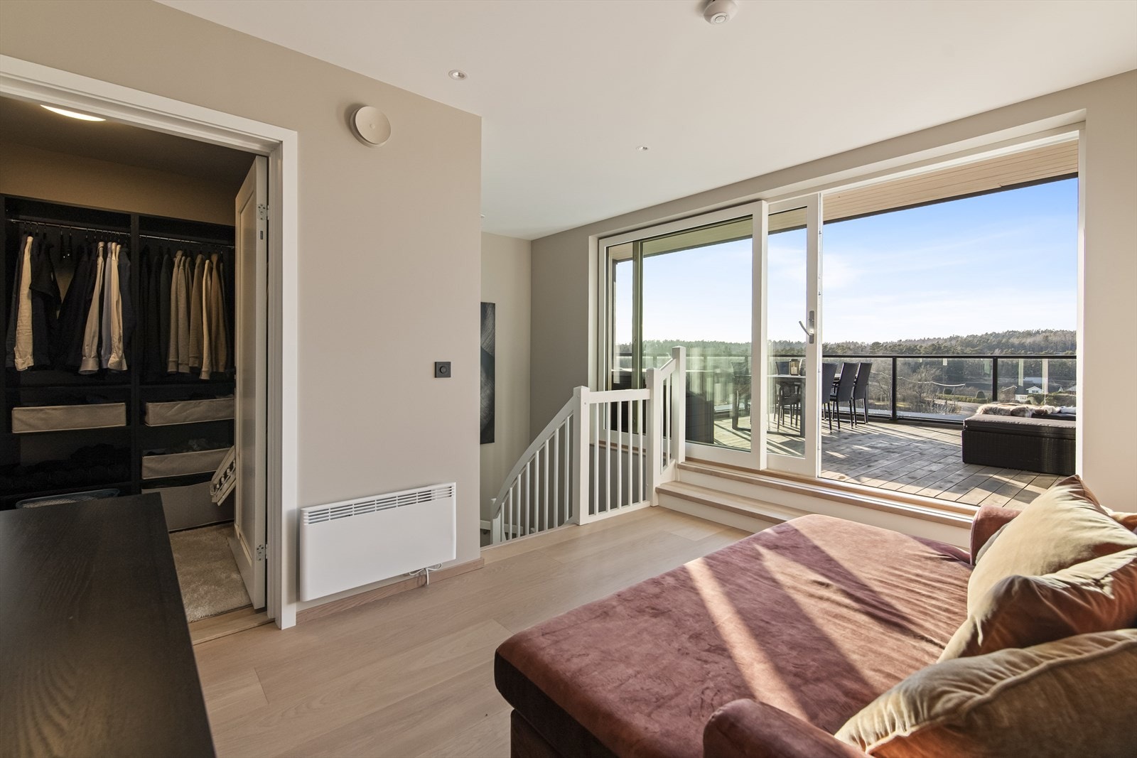 Andre etasje fungerer som en mer privat sone. Galleribilde