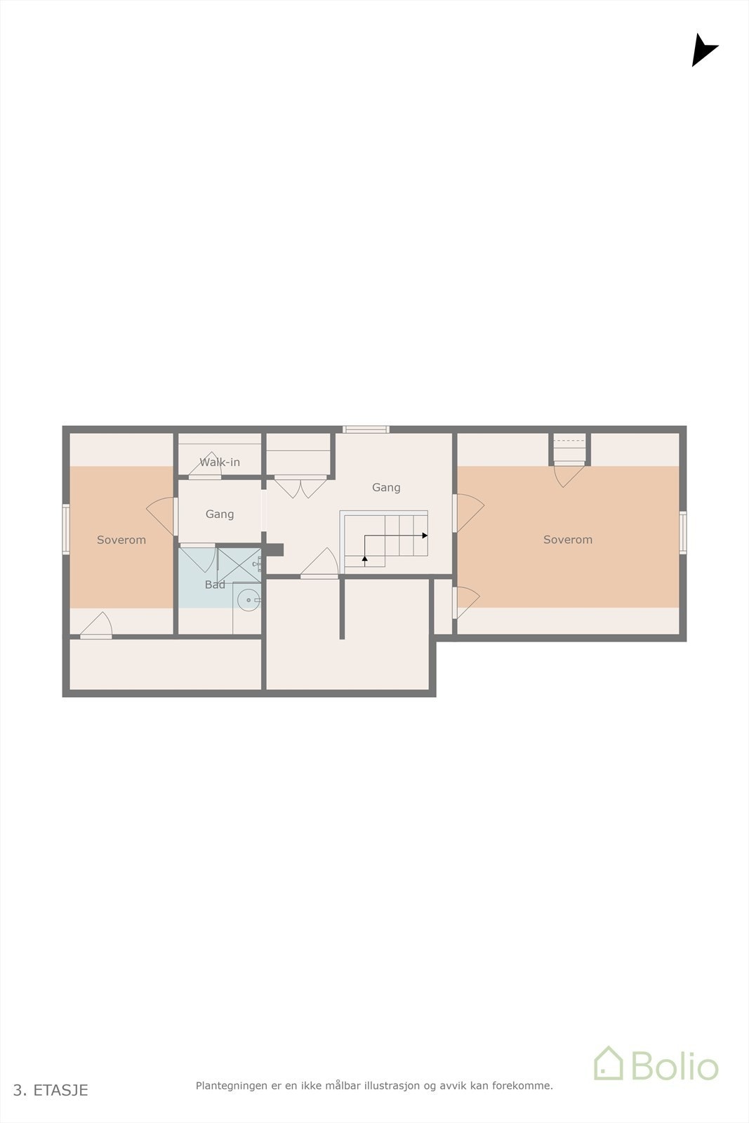 Plantegning loft. Galleribilde