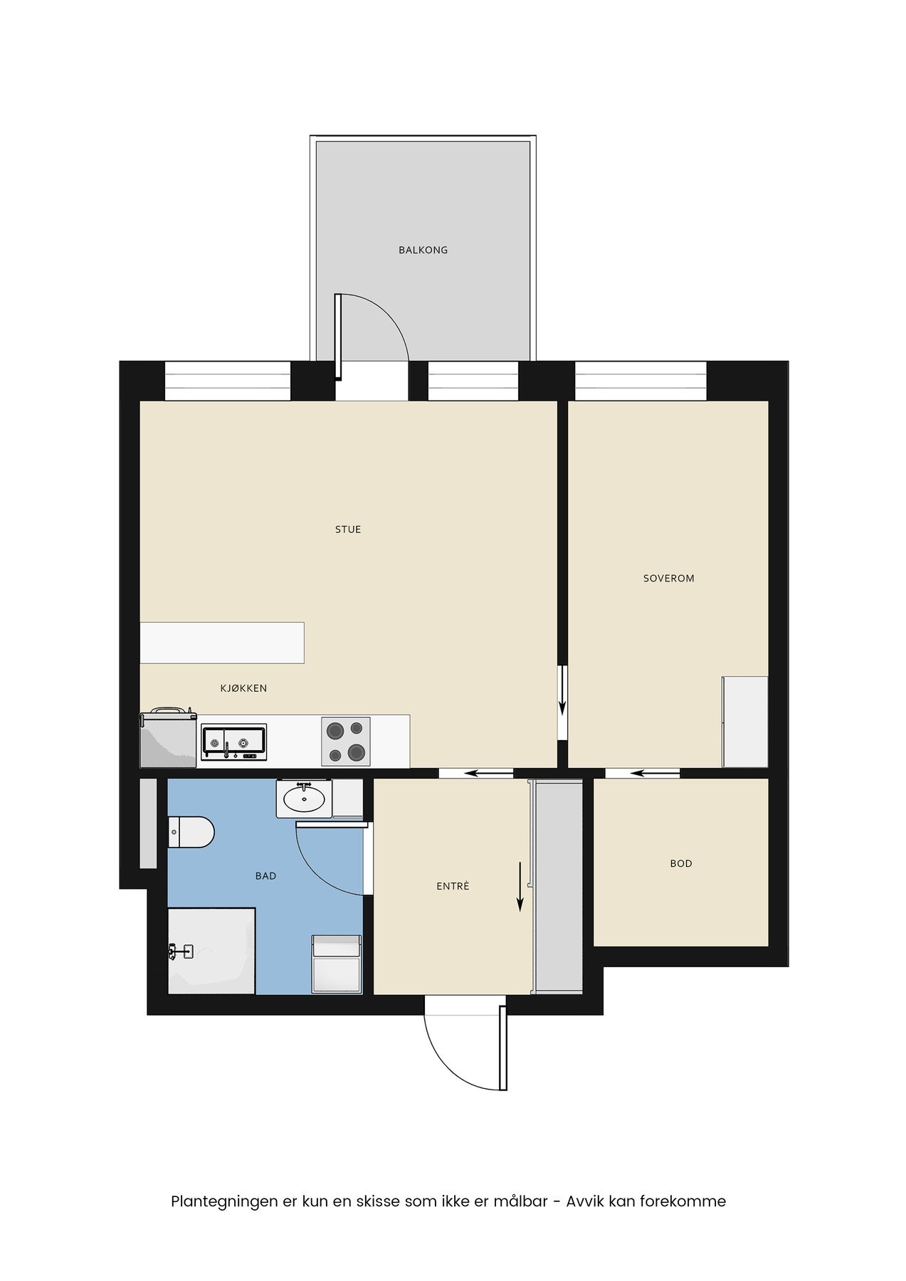 Plantegning 6 etasje. Galleribilde