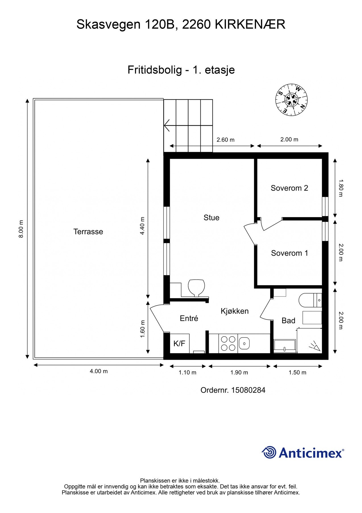 For en ekstra liten oversikt får du først se plantegningen over hytta. Galleribilde