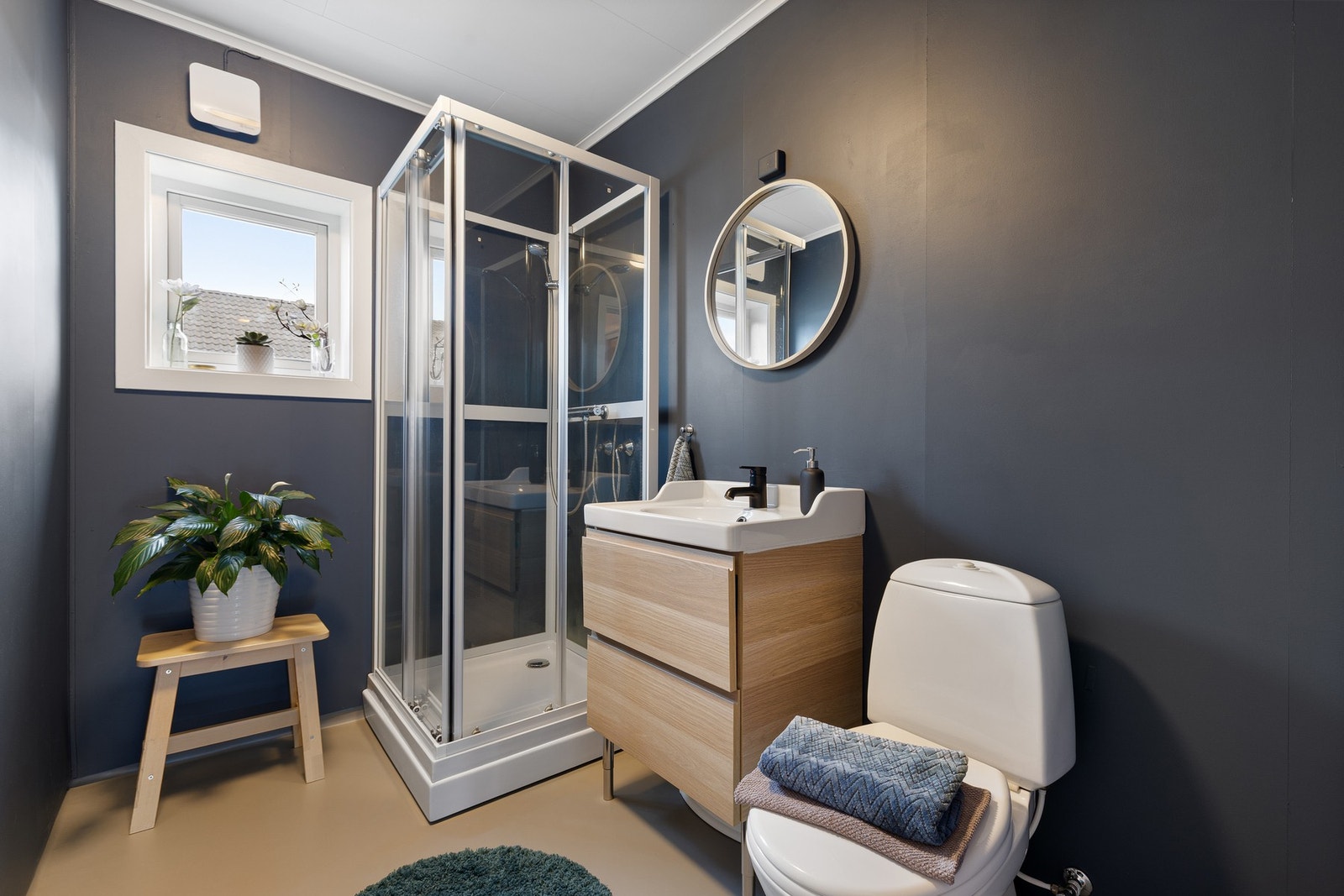 Pent bad på 4,1 kvm. Galleribilde