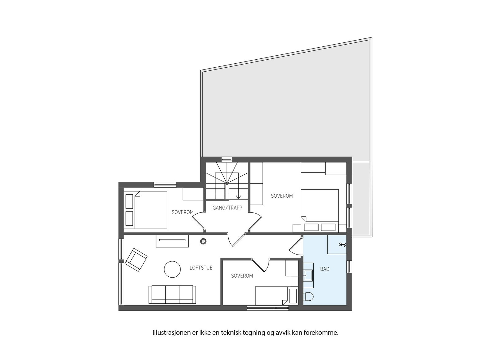 Plantegning 2.etg. Galleribilde