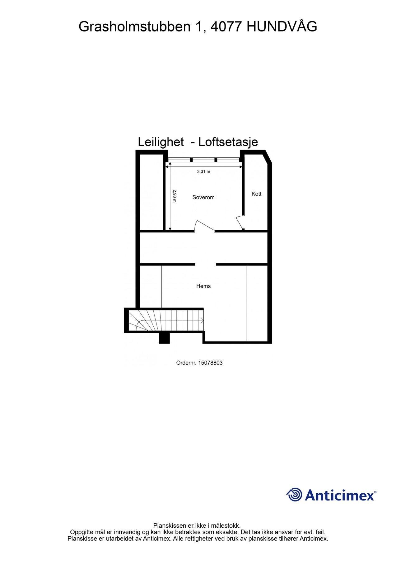 Planskisse loft Galleribilde