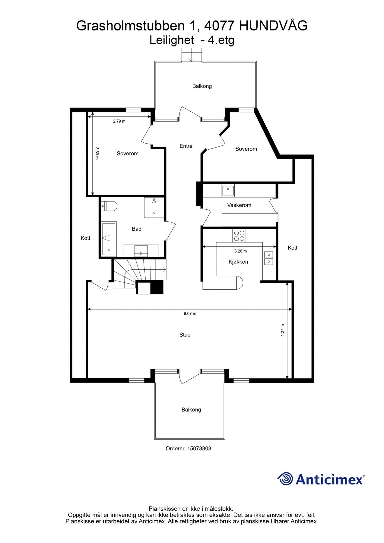 Planskisse hovedetasjen Galleribilde