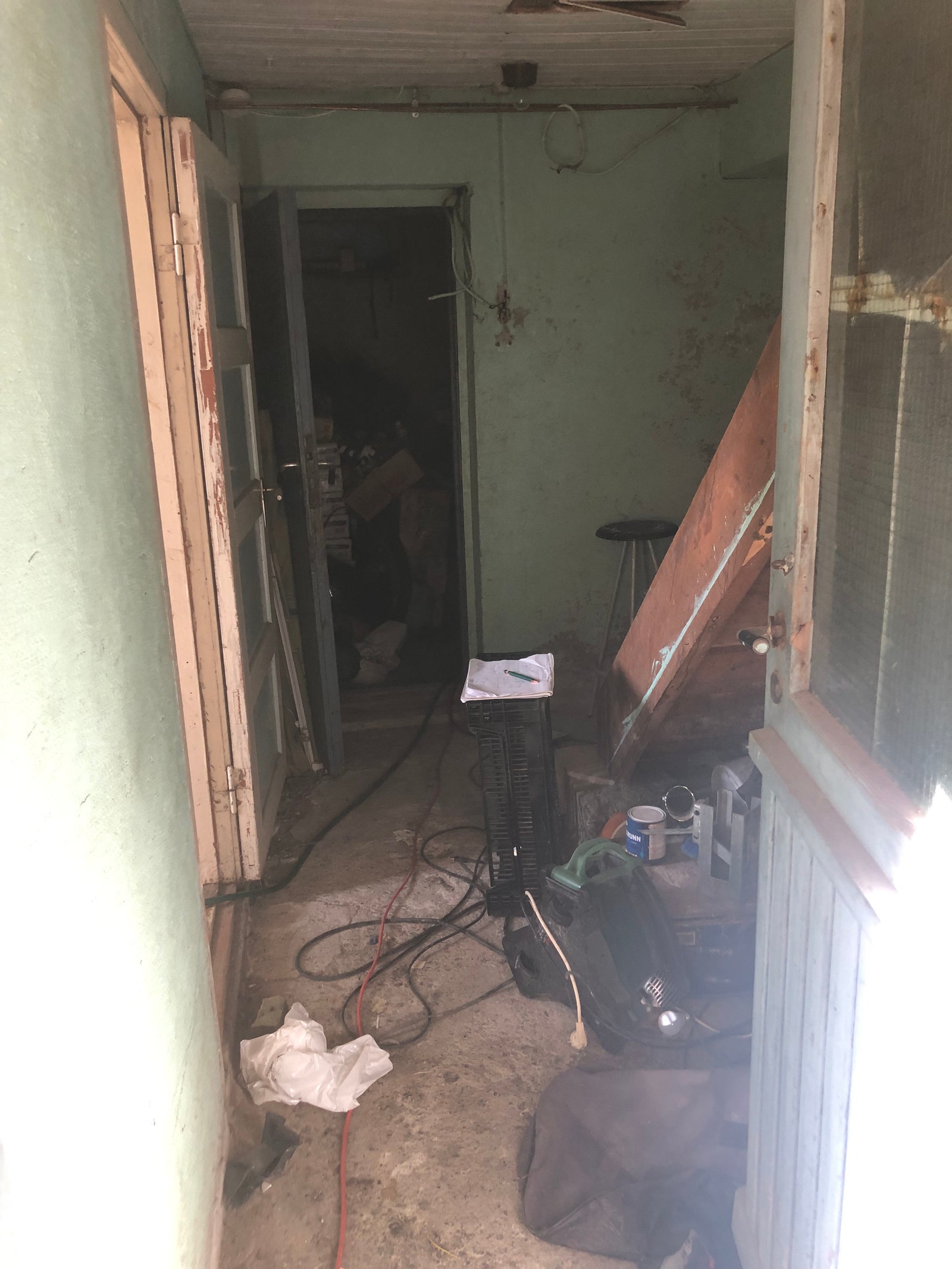 Kjellerrom. Mye arbeid gjenstår. Galleribilde