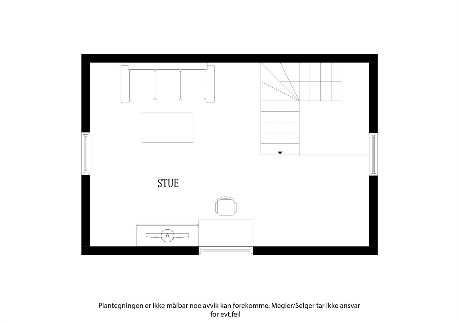 Plantegning loft Galleribilde