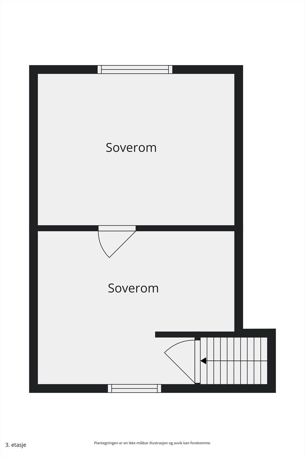 Plantegning loft i anneks Galleribilde