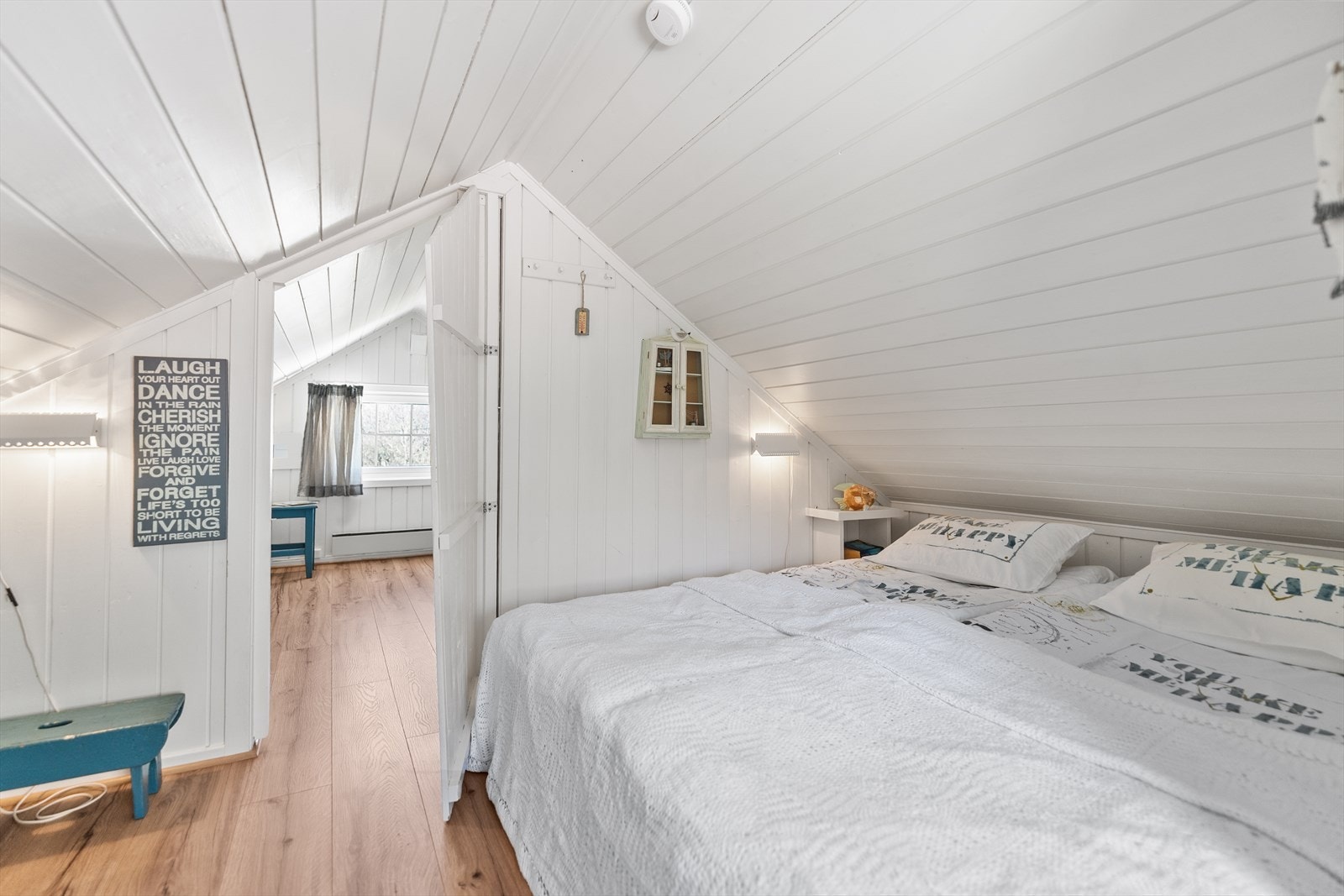 På loftet i annekset er det 2 soverom. Galleribilde