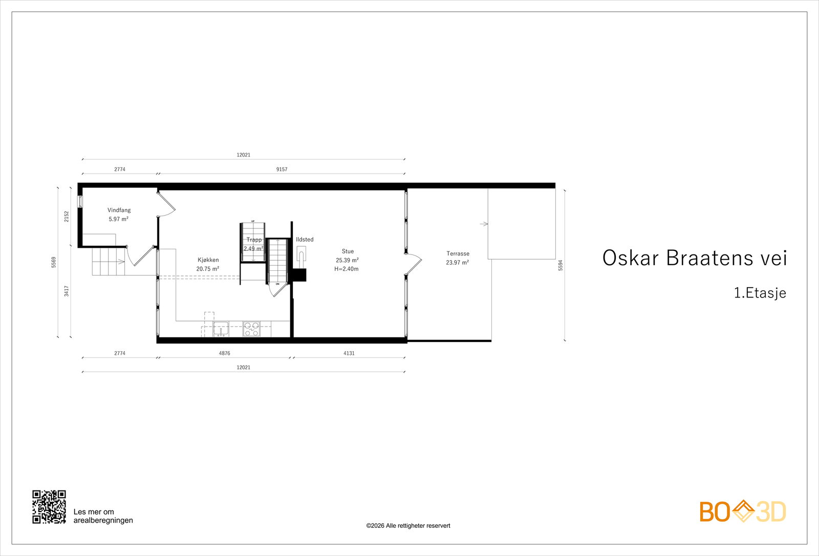 Vi starter med plantegning i 1.etasje slik at du får orientert deg i etasjen! Galleribilde