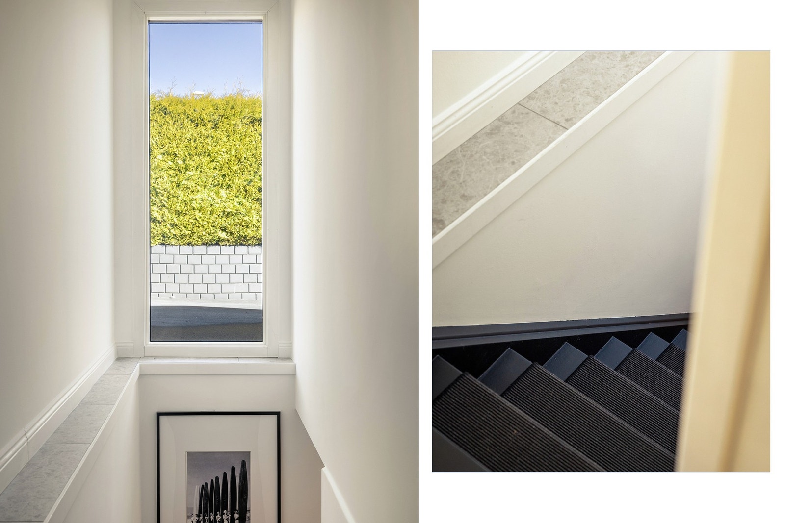 Trapp til underetasje fra entré Galleribilde