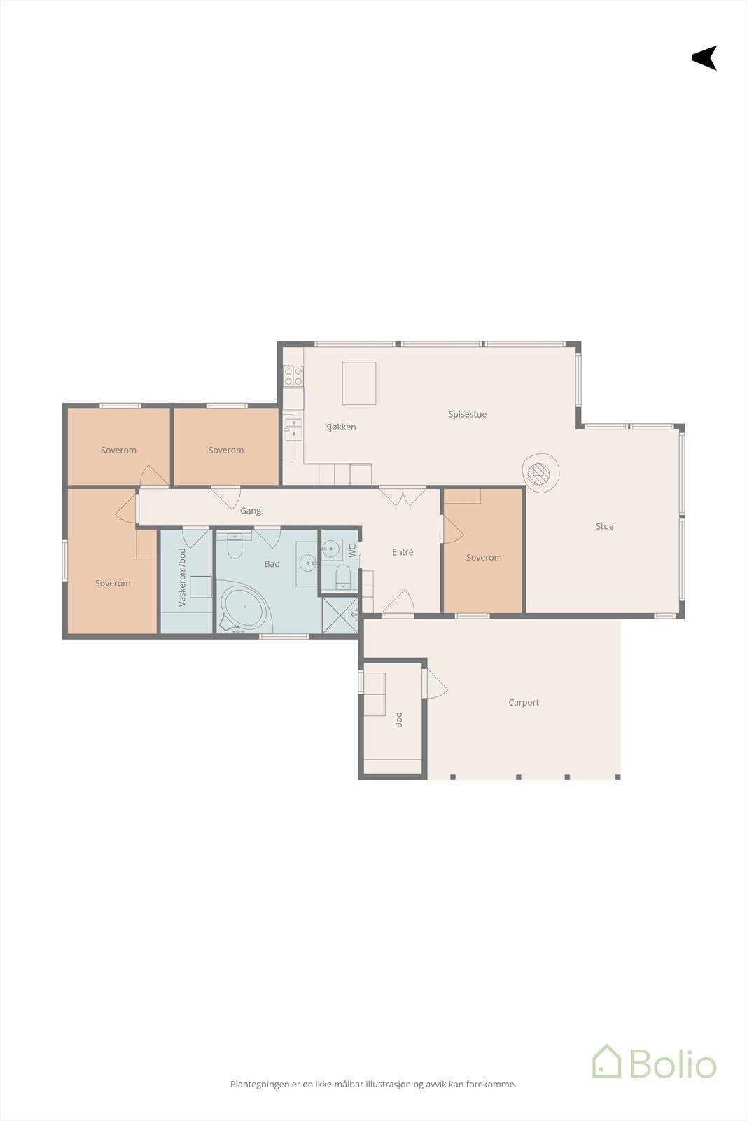 Plantegning Galleribilde