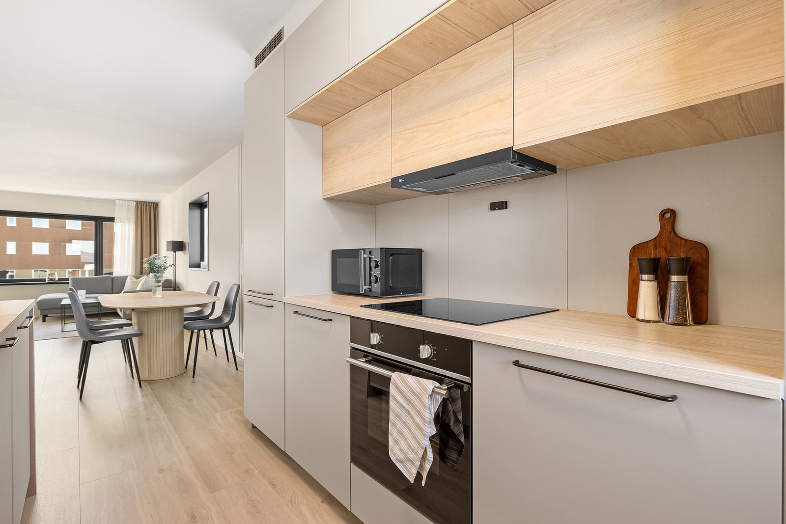 Alle integrerte hvitevarer følger handelen. Galleribilde