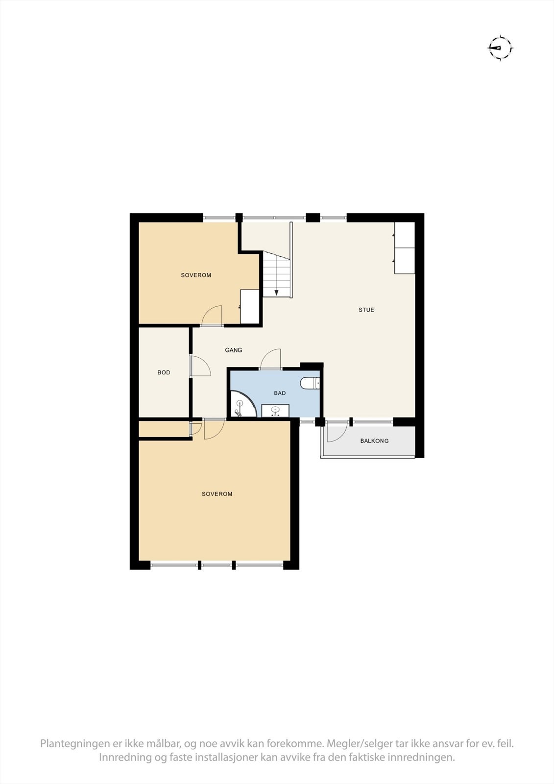 Plantegning 2. etasje Galleribilde