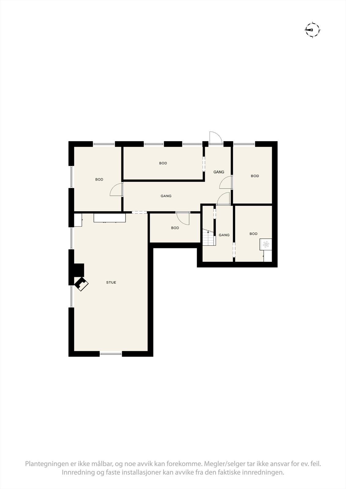 Plantegning kjeller Galleribilde