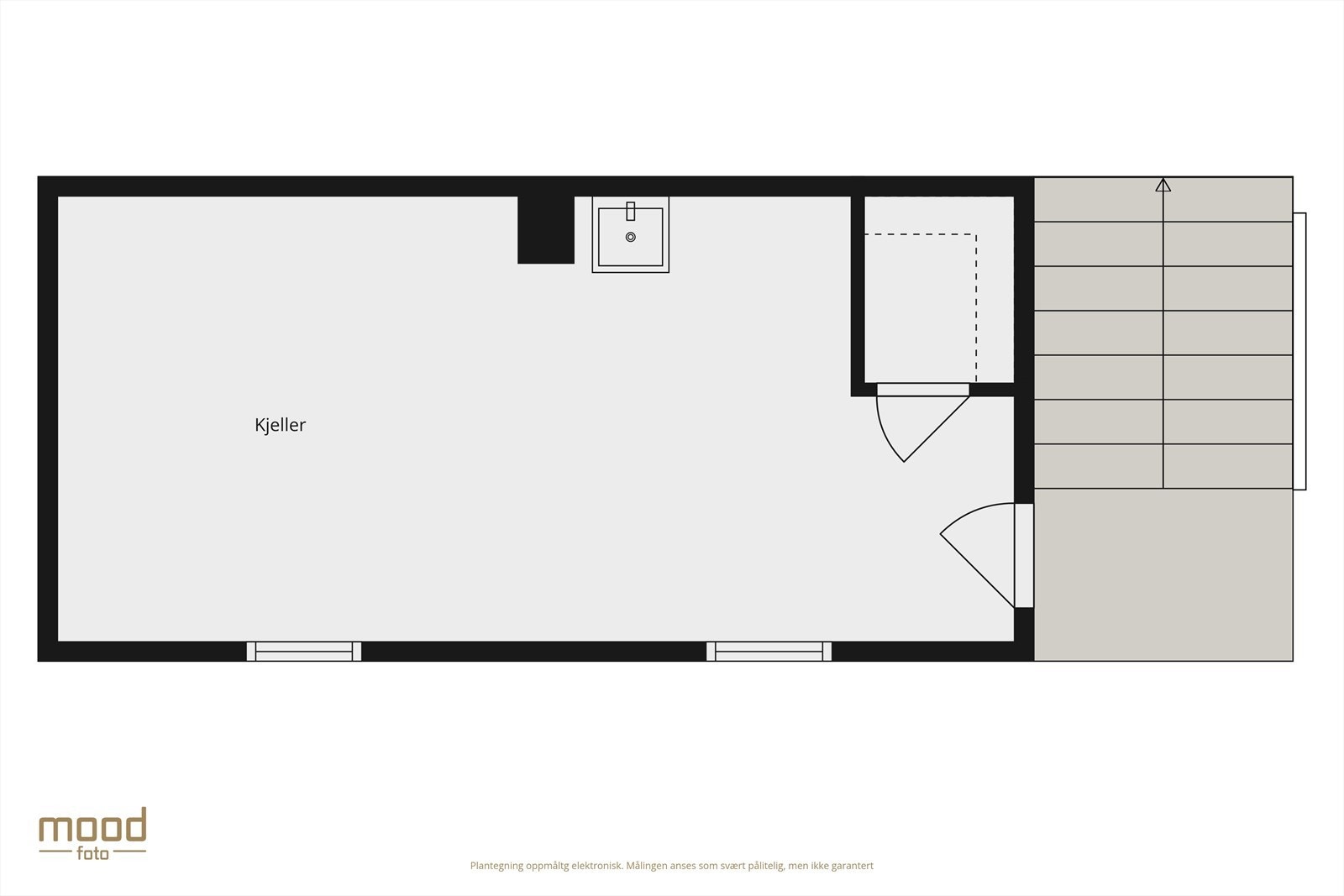 Plantegning kjeller. Galleribilde