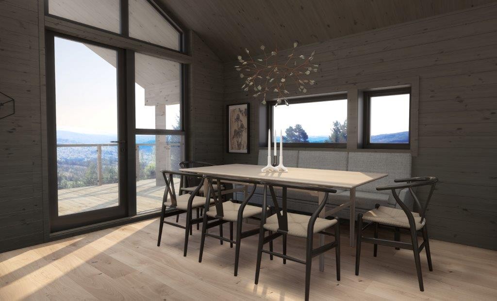 Illustrert bilde som viser mulig møblering. Galleribilde