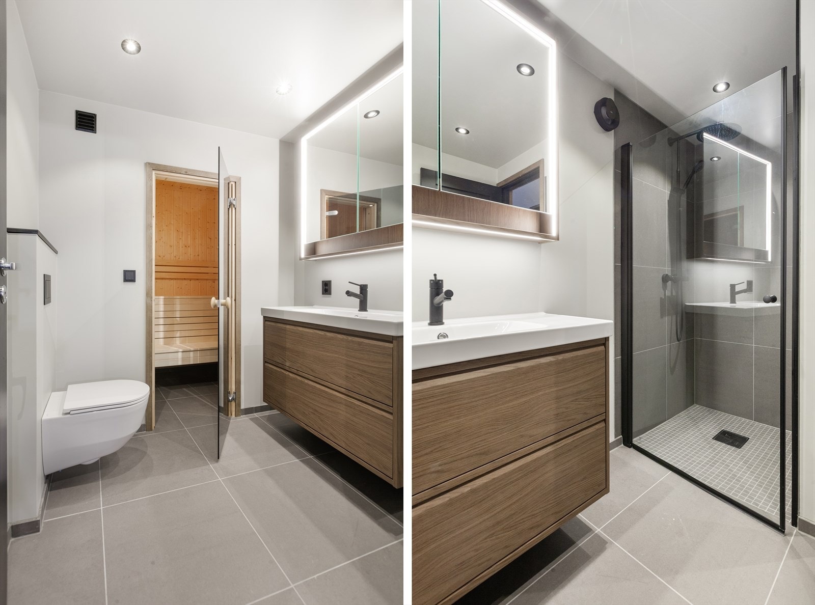 Vakkert og stilrent bad på 6,5 kvm. Galleribilde