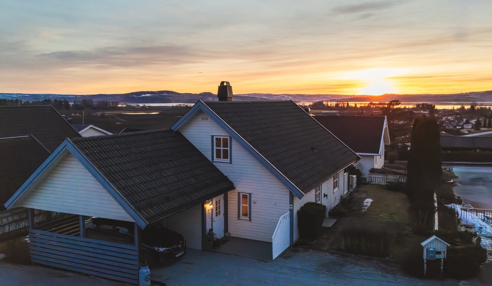 Solnedgang i Bekkelaget Galleribilde