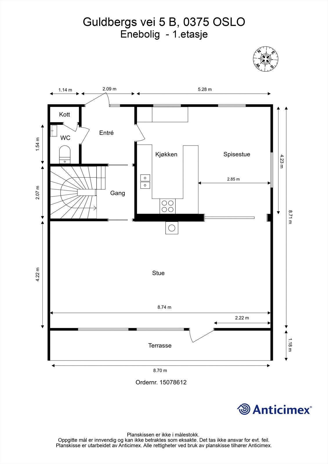 Plantegning- 1.etasje. Galleribilde