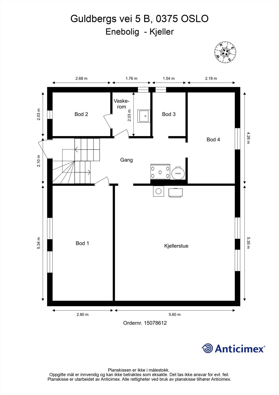 Plantegning - Kjeller. Galleribilde